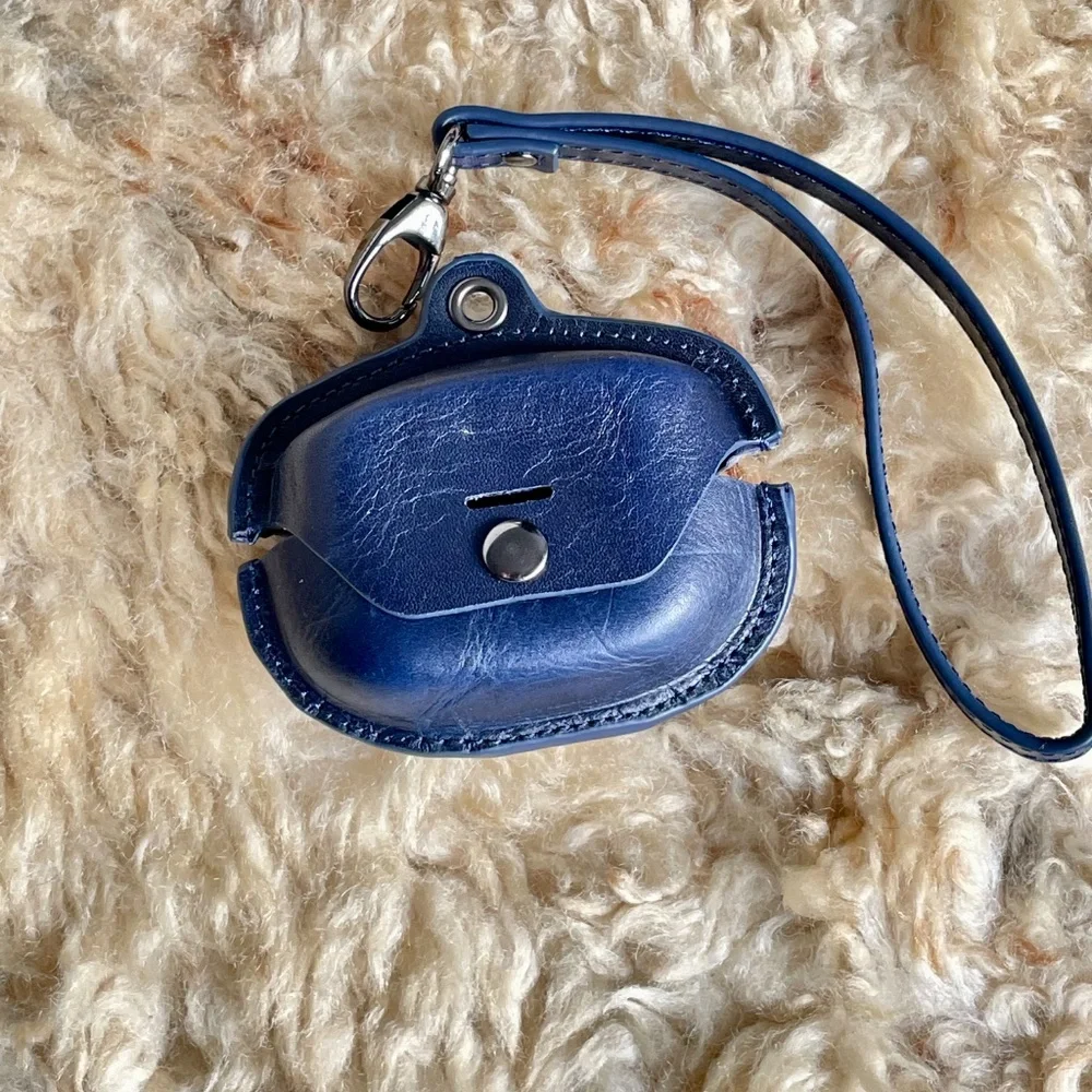 Leather Case for Sony WF-1000XM4 Earbuds - Shockproof Durable Stylish Wristlet